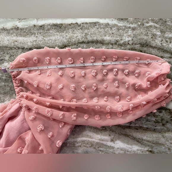 Mi ami Francesca Blush Pink polka dot 3/4 sleeve shirt - Picture 4 of 4